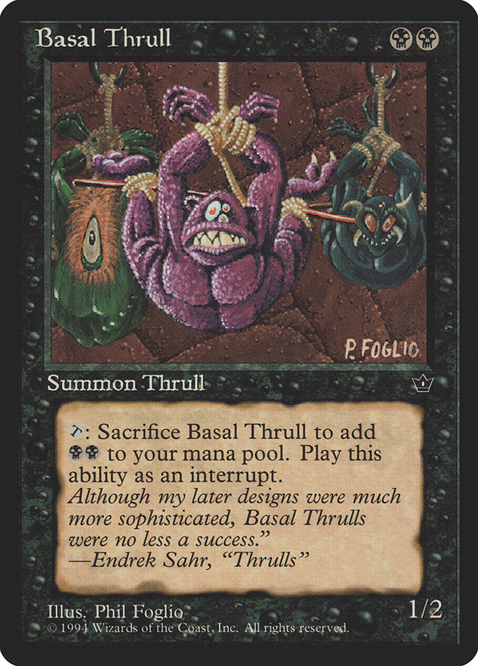Basal Thrull (Phil Foglio) [Fallen Empires] | Good Games Modbury