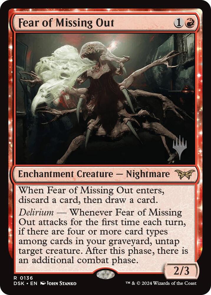 Fear of Missing Out 136 (Promo Pack: Duskmourn: House of Horror)  - Foil | Good Games Modbury