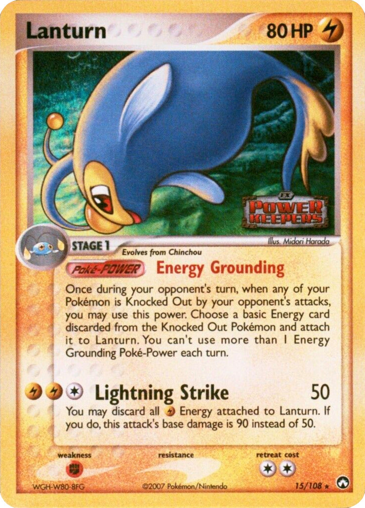 Lanturn (15/108) (Stamped) [EX: Power Keepers] | Good Games Modbury