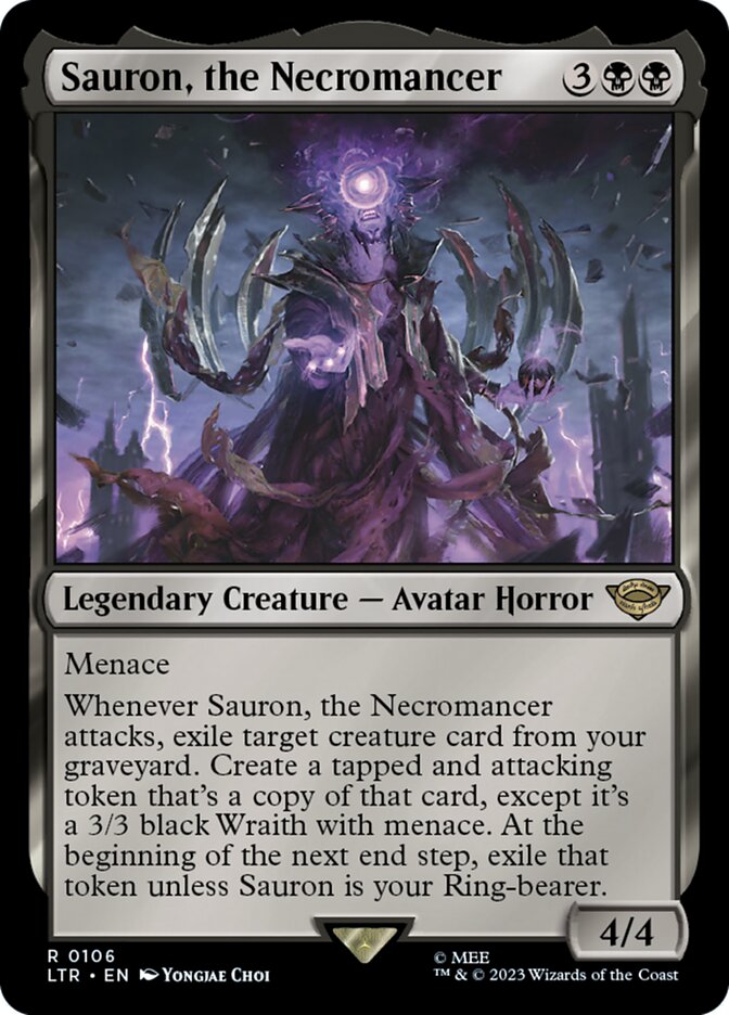 Sauron, the Necromancer 106/281 (Universes Beyond: The Lord of the Rings: Tales of Middle-earth)  - Foil | Good Games Modbury