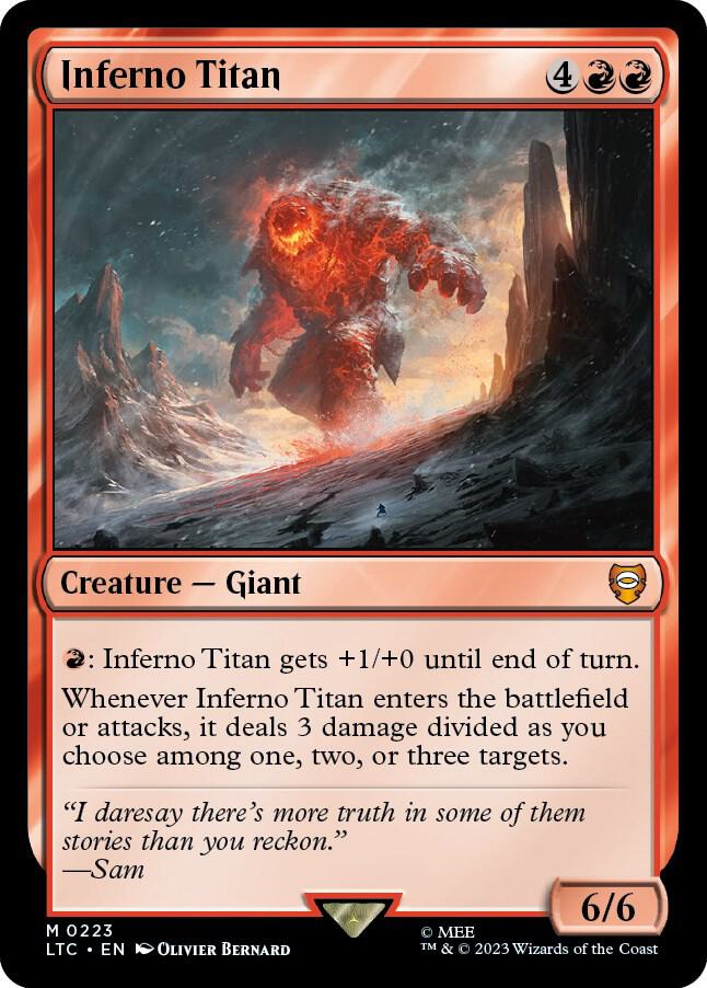 Inferno Titan 223 (Commander: The Lord of the Rings: Tales of Middle-earth)  | Good Games Modbury
