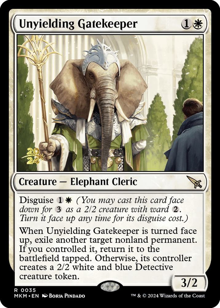Unyielding Gatekeeper 35s/182 (Prerelease Cards)  - Foil | Good Games Modbury
