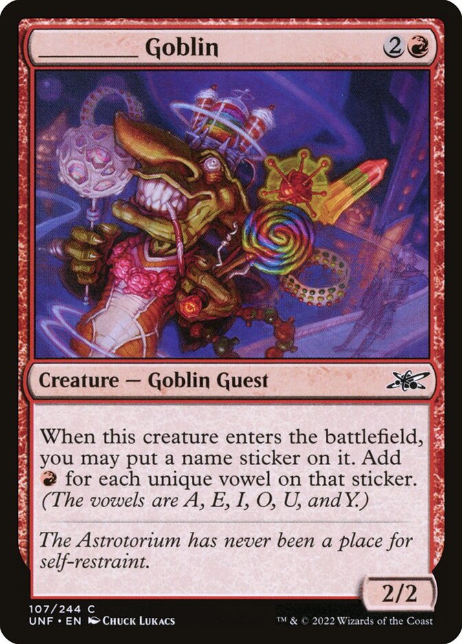_____ Goblin 107/244 (Unfinity)  - Foil | Good Games Modbury