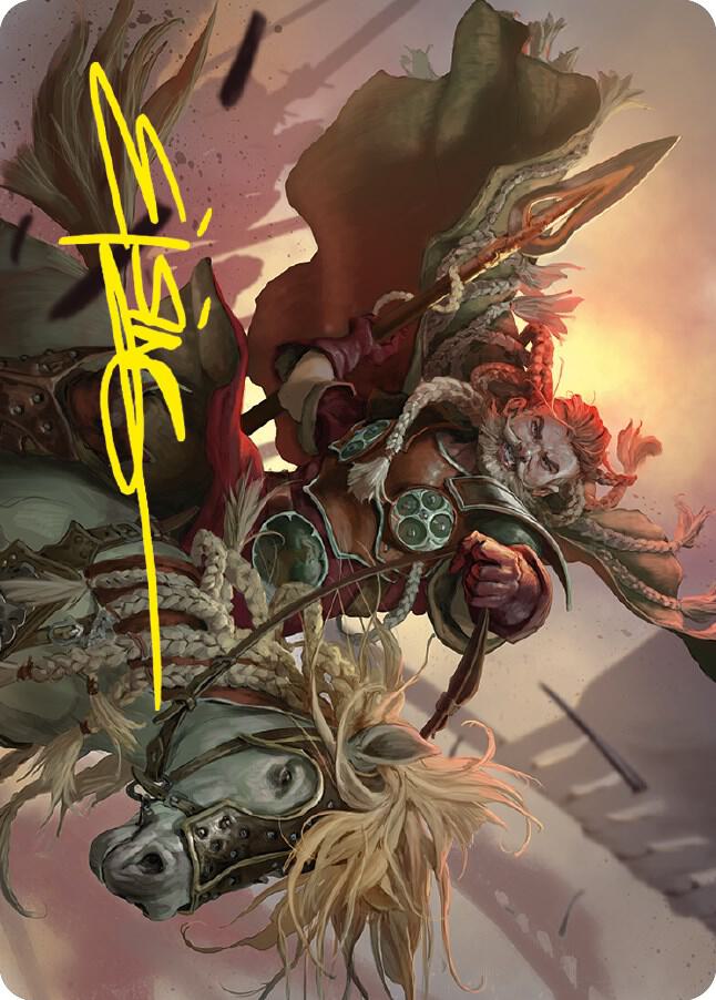 Eomer of the Riddermark Art Card Gold Stamped Signature 9 (Art Series: Universes Beyond: The Lord of the Rings: Tales of Middle-earth)  | Good Games Modbury