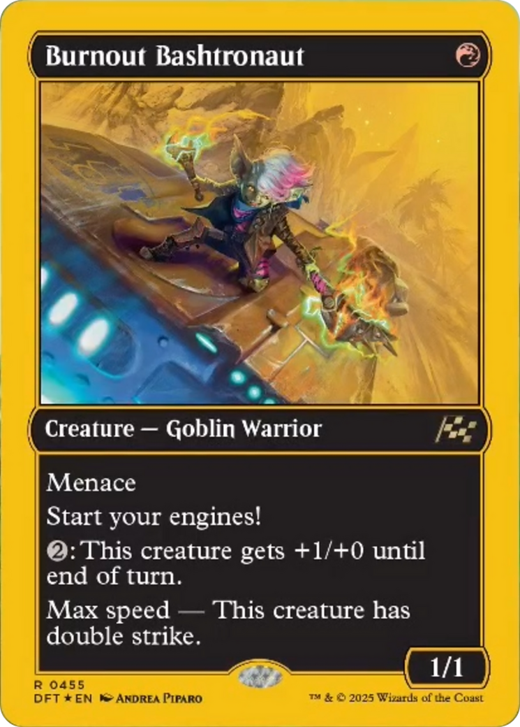 Burnout Bashtronaut (First-Place Foil) [Aetherdrift] | Good Games Modbury
