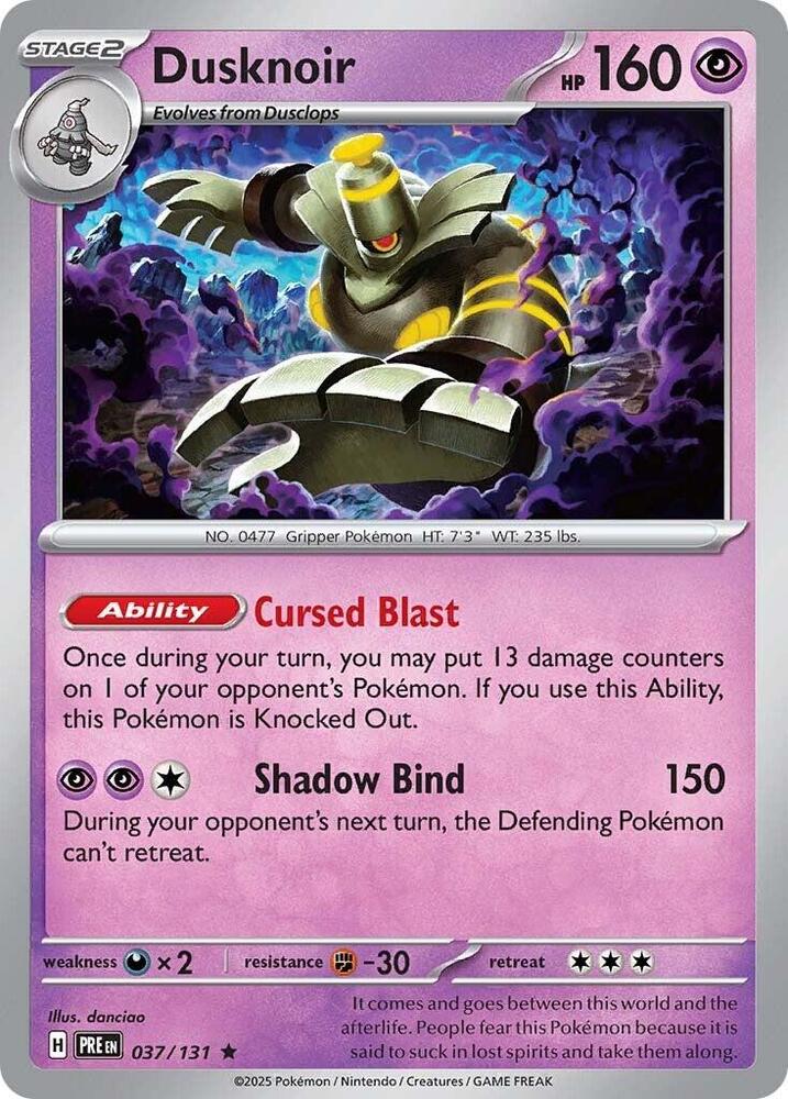 Dusknoir (037/131) [Scarlet & Violet: Prismatic Evolutions] | Good Games Modbury