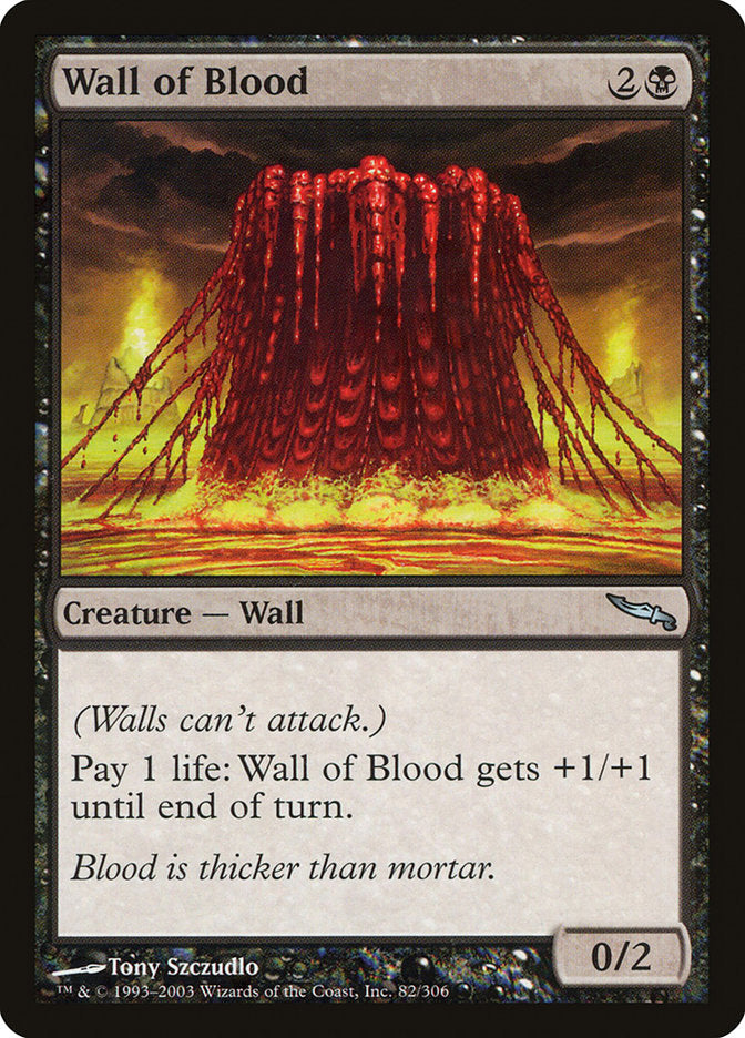 Wall of Blood [Mirrodin] | Good Games Modbury