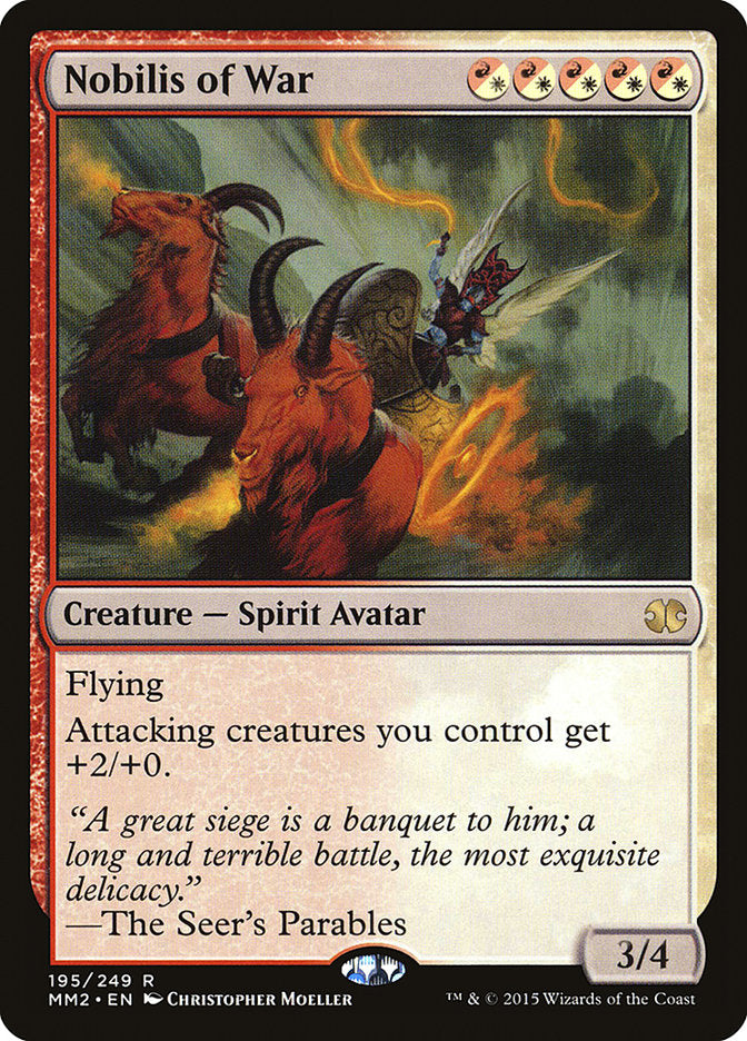 Nobilis of War 195/249 (Modern Masters 2015)  - Foil | Good Games Modbury