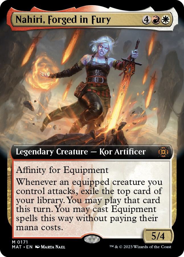Nahiri, Forged in Fury 171 (March of the Machine: The Aftermath)  - Extended Art Foil | Good Games Modbury