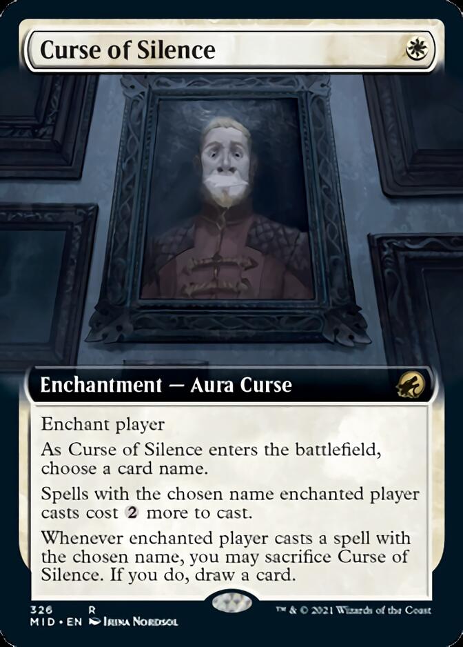 Curse of Silence (Extended Art) [Innistrad: Midnight Hunt] | Good Games Modbury