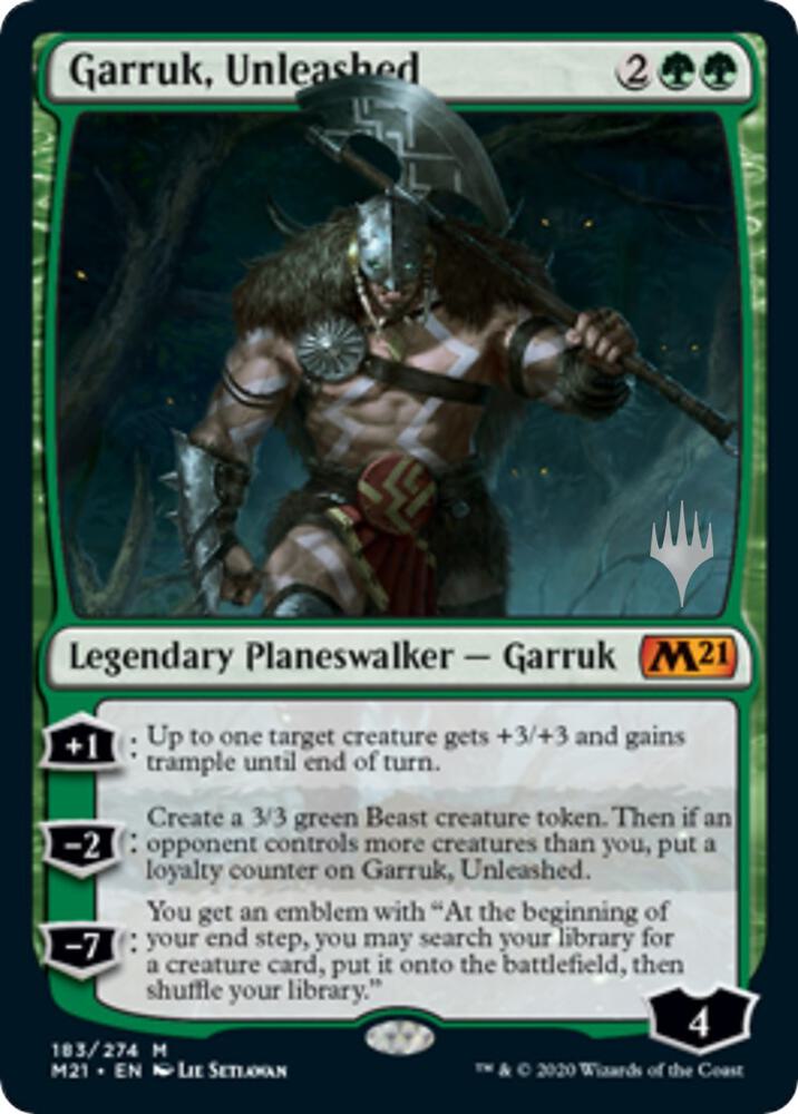 Garruk Unleashed 183 (Promo Pack: Core Set 2021)  - Foil | Good Games Modbury