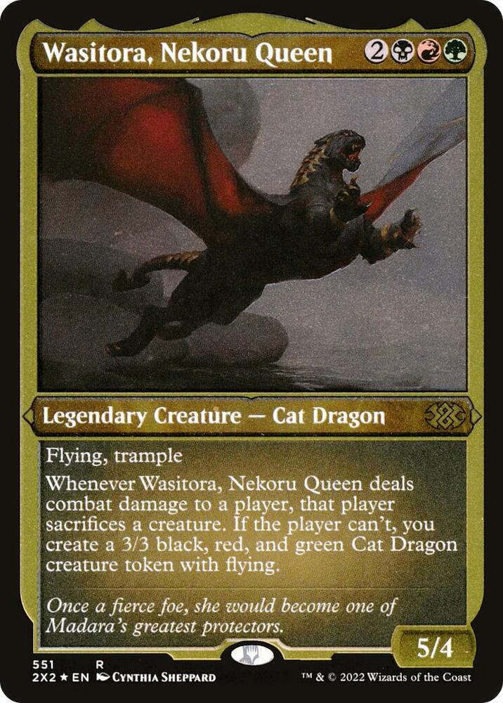 Wasitora Nekoru Queen Foil Etched 551 (Double Masters 2022)  - Foil | Good Games Modbury