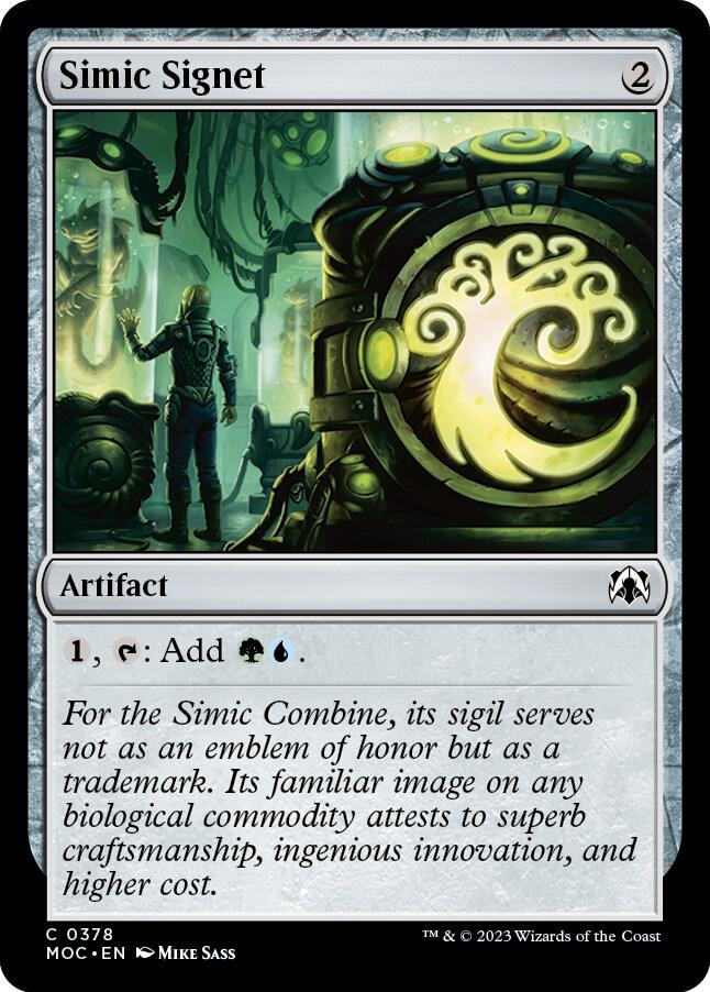 Simic Signet 378/444 (Commander: March of the Machine)  | Good Games Modbury