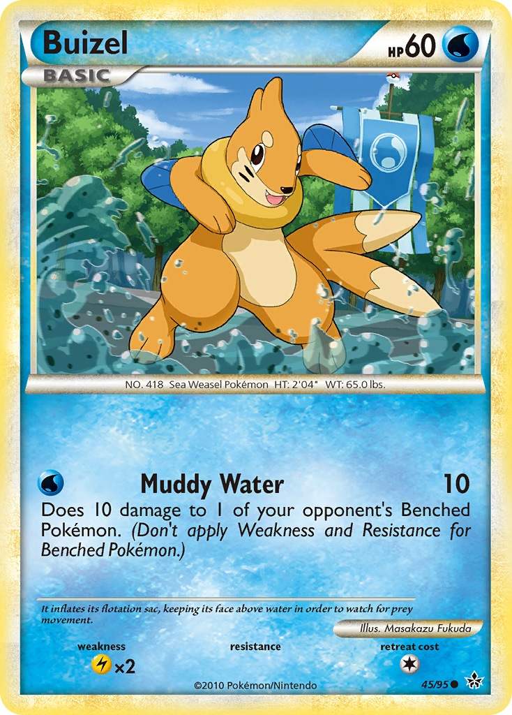 Buizel (45/95) [HeartGold & SoulSilver: Unleashed] | Good Games Modbury