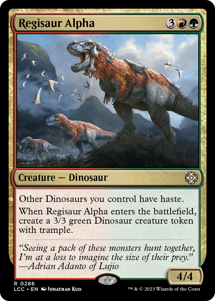 Regisaur Alpha [The Lost Caverns of Ixalan Commander] | Good Games Modbury