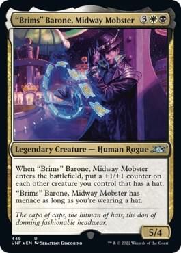 Brims Barone Midway Mobster Galaxy Foil 449/244 (Unfinity)  - Foil | Good Games Modbury