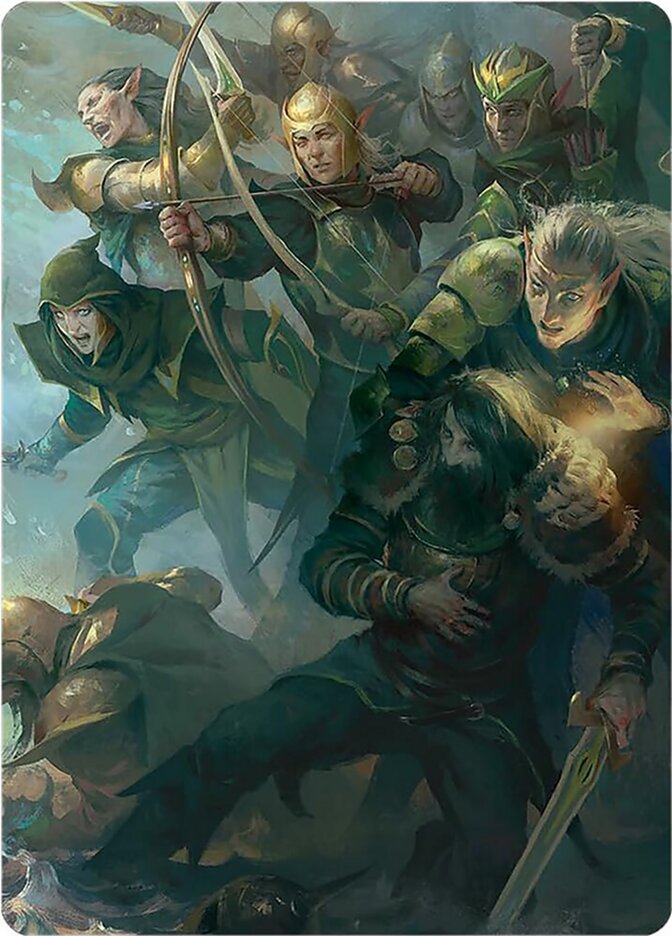 Galadhrim Brigade // Galadhrim Brigade 12 (Art Series: Universes Beyond: The Lord of the Rings: Tales of Middle-earth)  | Good Games Modbury