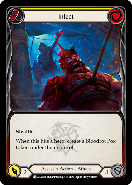 Infect (Yellow) [ARA020] (Outsiders Arakni Blitz Deck) | Good Games Modbury