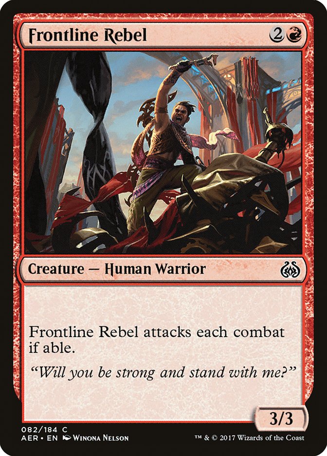 Frontline Rebel 82/184 (Aether Revolt)  | Good Games Modbury