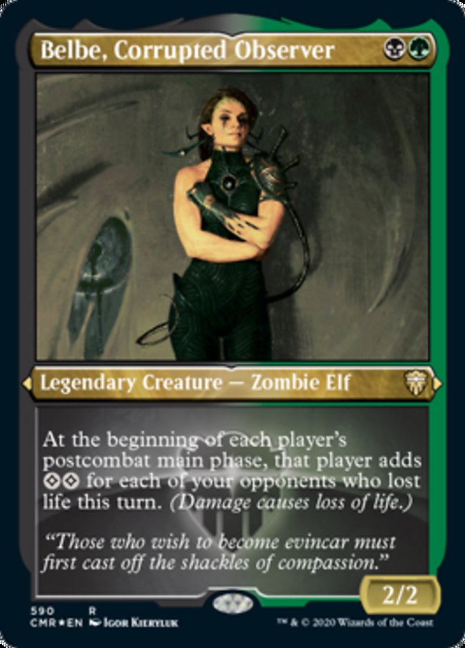 Belbe, Corrupted Observer (Etched) [Commander Legends] | Good Games Modbury