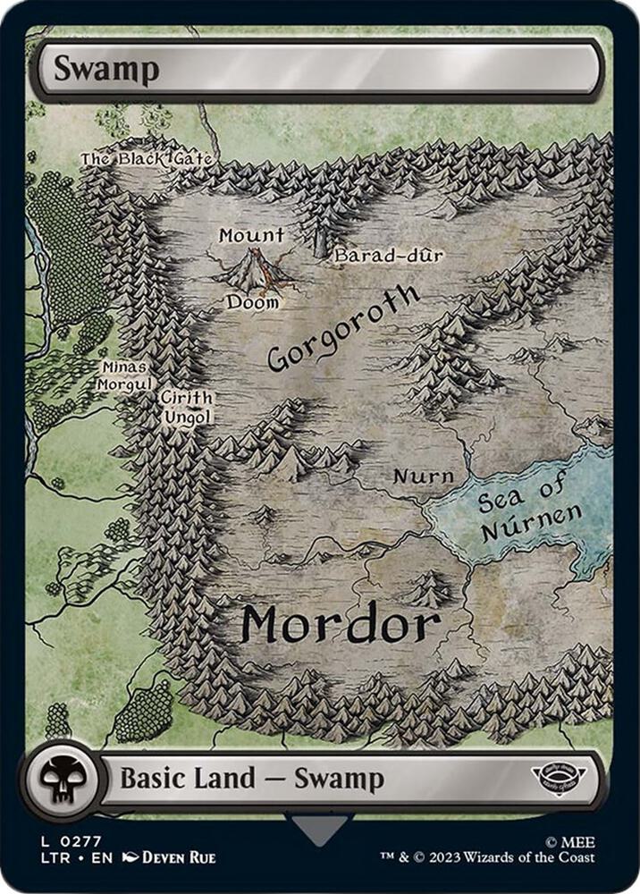 Swamp 277/281 (Universes Beyond: The Lord of the Rings: Tales of Middle-earth)  - Full Art | Good Games Modbury