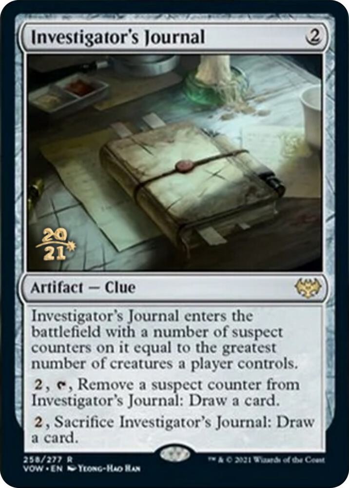 Investigators Journal 258s/137 (Prerelease Cards)  - Foil | Good Games Modbury