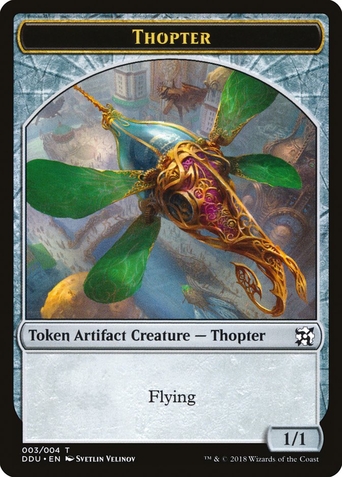 Thopter Token (003/004) [Duel Decks: Elves vs. Inventors Tokens] | Good Games Modbury