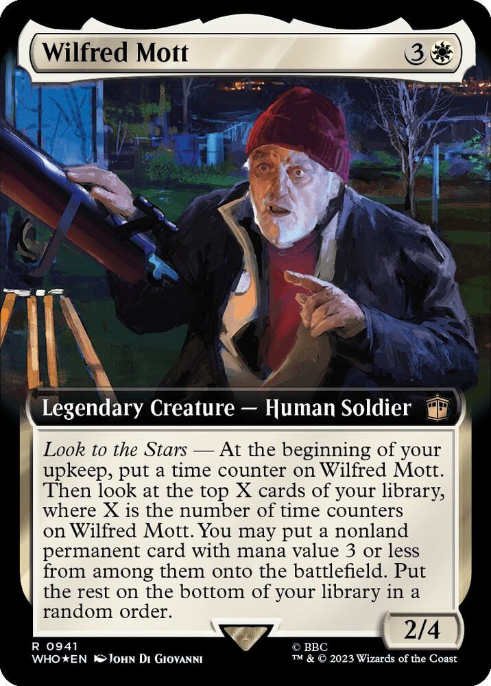 Wilfred Mott 941/331 (Universes Beyond: Doctor Who)  - Extended Art Surge Foil | Good Games Modbury