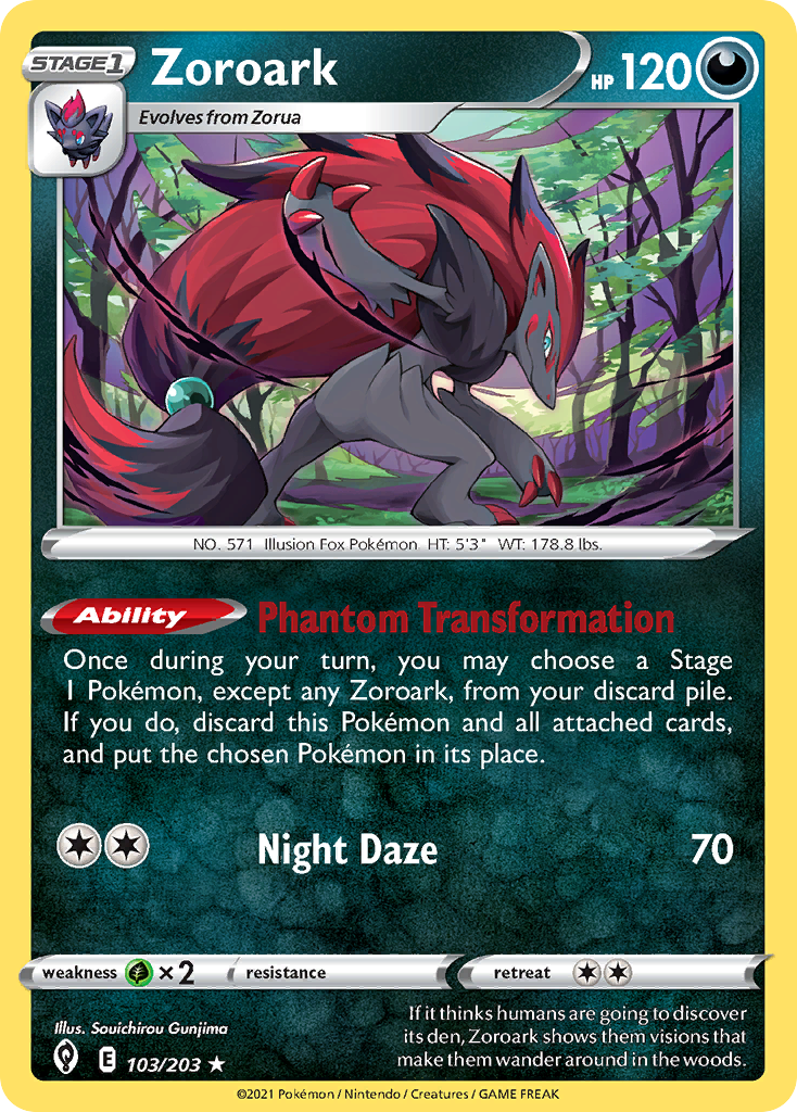 Zoroark (103/203) (Theme Deck Exclusive) [Sword & Shield: Evolving Skies] | Good Games Modbury