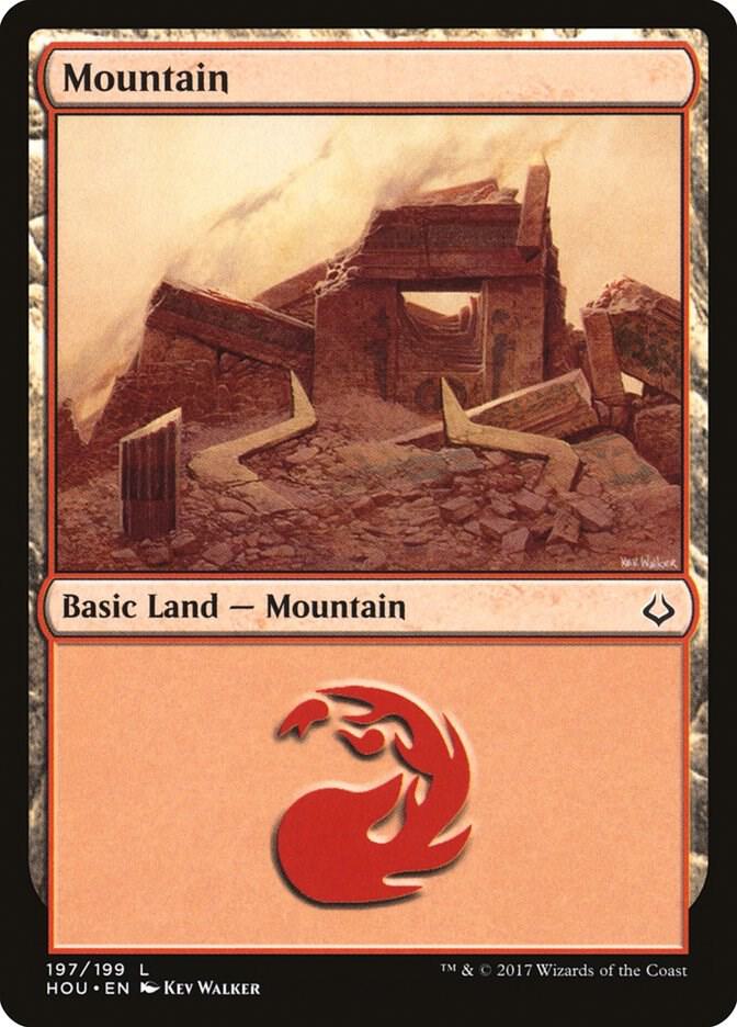 Mountain 197/199 (Hour of Devastation)  - Foil | Good Games Modbury