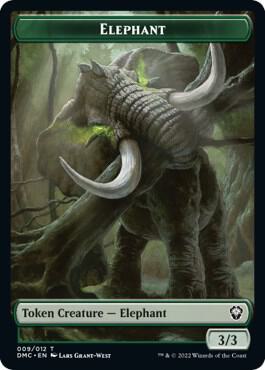 Elephant Treasure Double Sided Token 9 // 24 (Commander: Dominaria United)  | Good Games Modbury
