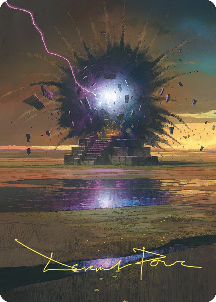 Return to Dust Art Card Gold Stamped Signature 34 (Art Series: Commander Masters)  | Good Games Modbury