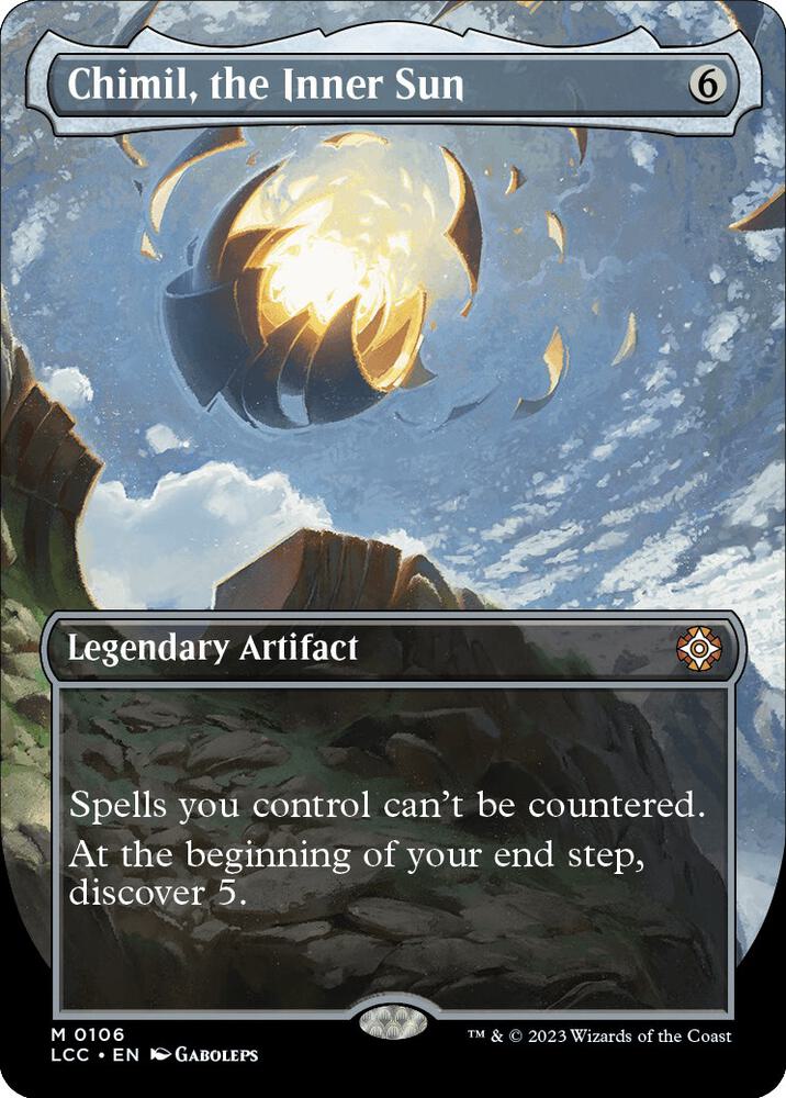 Chimil, the Inner Sun 106/370 (Commander: The Lost Caverns of Ixalan)  - Borderless Foil | Good Games Modbury
