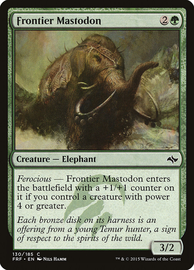 Frontier Mastodon 130/185 (Fate Reforged)  - Foil | Good Games Modbury