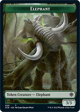 Elephant Thopter Double Sided Token 20 // 24 (Starter Commander Decks)  | Good Games Modbury