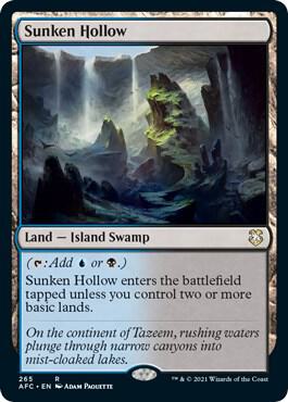 Sunken Hollow 265/62 (Commander: Adventures in the Forgotten Realms)  | Good Games Modbury