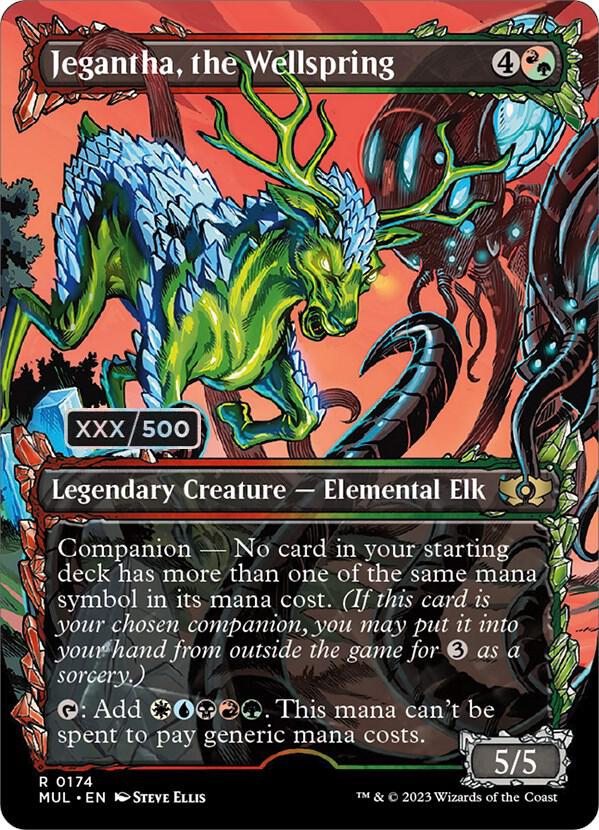 Jegantha, the Wellspring Serialized 174z/65 (March of the Machine: Multiverse Legends)  - Double Rainbow Foil | Good Games Modbury