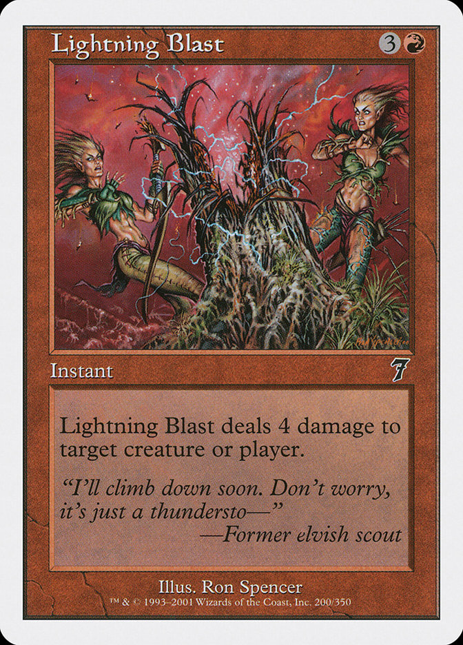 Lightning Blast [Seventh Edition] | Good Games Modbury