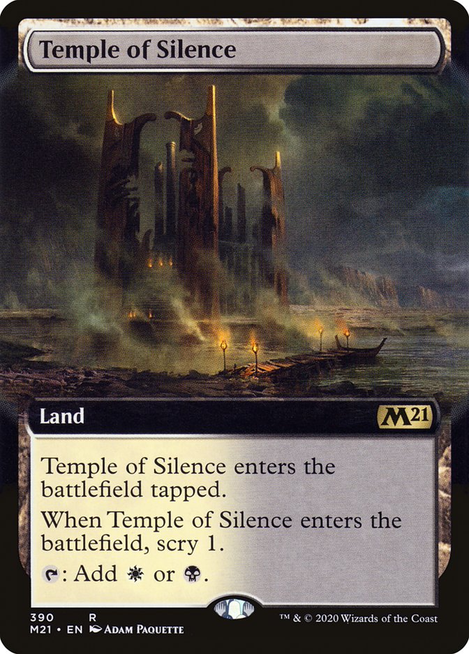 Temple of Silence (Extended Art) [Core Set 2021] | Good Games Modbury