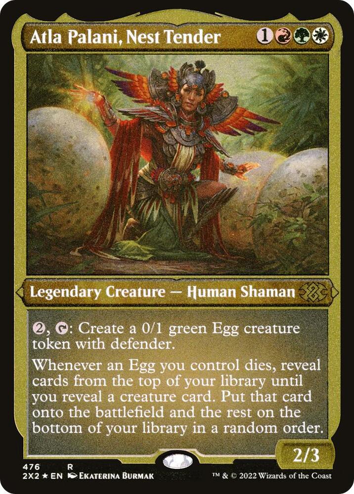 Atla Palani, Nest Tender 476 (Double Masters 2022)  - Etched Foil | Good Games Modbury
