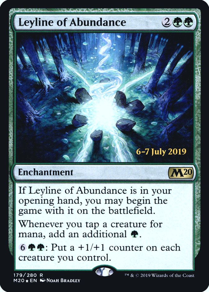 Leyline of Abundance [Core Set 2020 Prerelease Promos] | Good Games Modbury