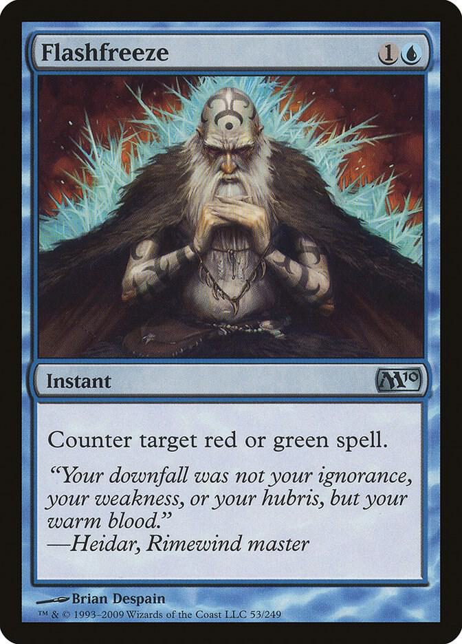 Flashfreeze 53/249 (Magic 2010 (M10))  - Foil | Good Games Modbury