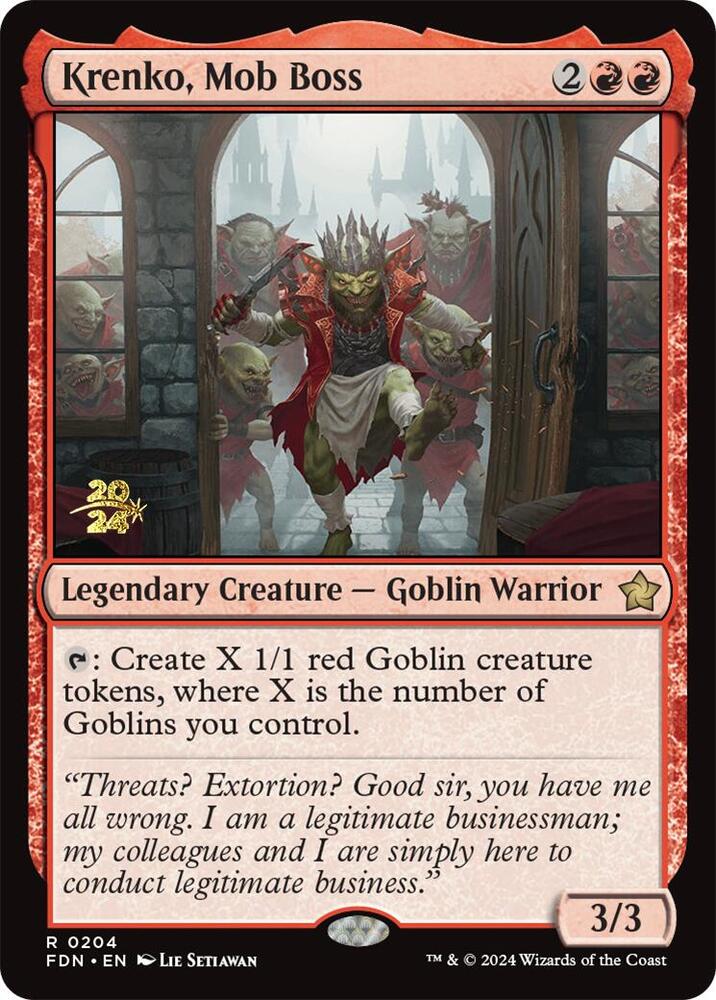 Krenko Mob Boss 204s/101 (Prerelease Cards)  - Foil | Good Games Modbury