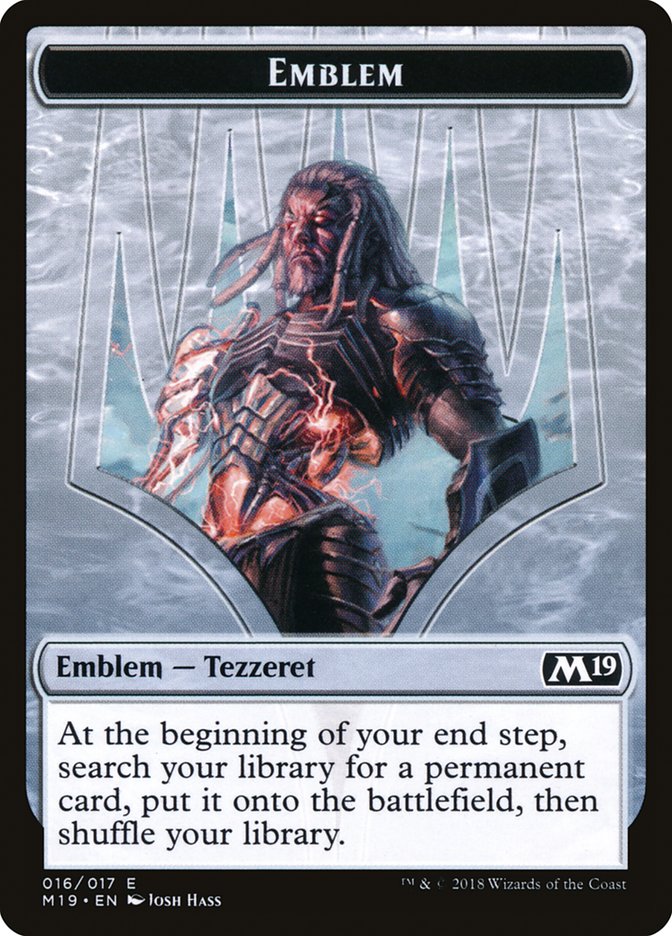 Tezzeret, Artifice Master Emblem [Core Set 2019 Tokens] | Good Games Modbury