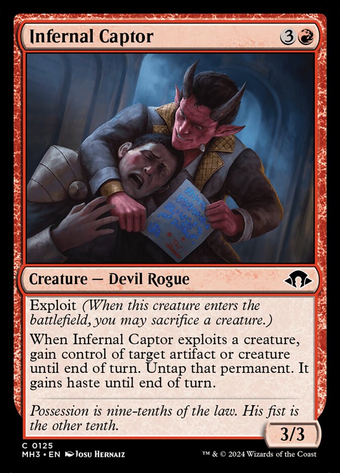 Infernal Captor 125/319 (Modern Horizons 3)  - Foil | Good Games Modbury