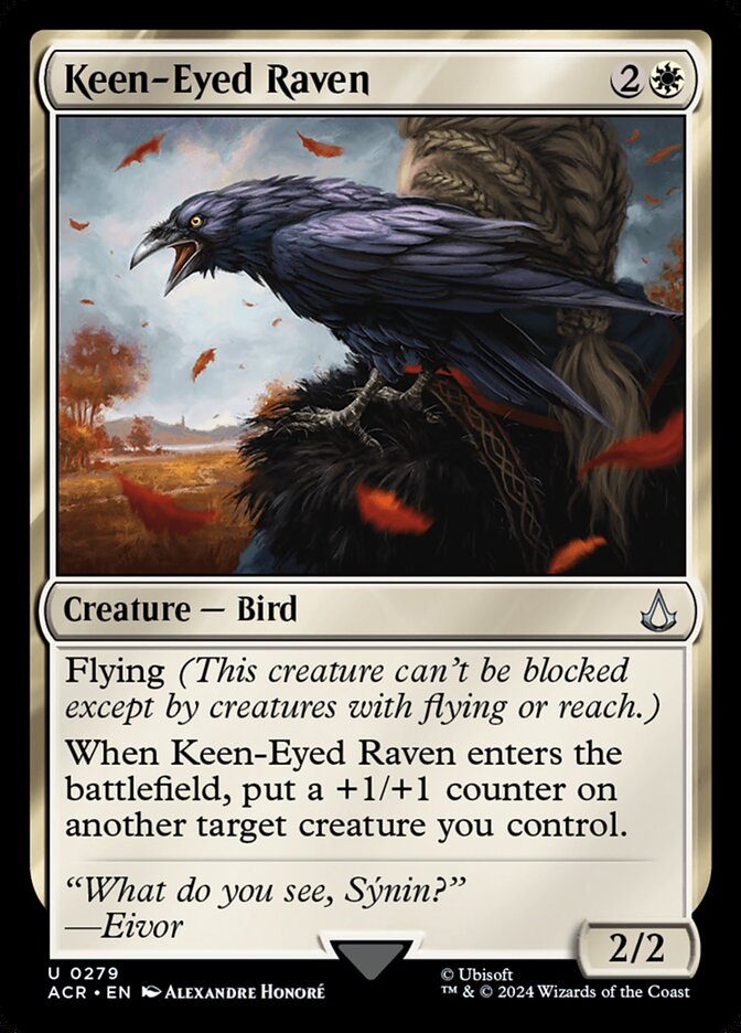 Keen-Eyed Raven 279/110 (Universes Beyond: Assassin's Creed)  | Good Games Modbury