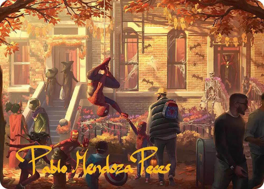 Friendly Neighborhood Art Card Gold Stamped Signature 2 (Art Series: Marvel's Spider-Man)  | Good Games Modbury