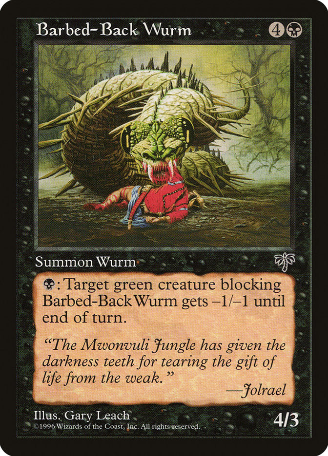 Barbed-Back Wurm [Mirage] | Good Games Modbury