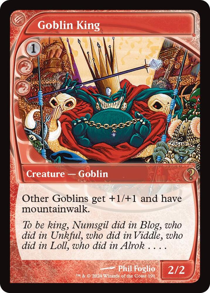 Goblin King 191 (Mystery Booster 2)  - Future Sight | Good Games Modbury