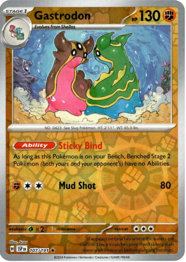 Gastrodon (107/191) [Scarlet & Violet: Surging Sparks] | Good Games Modbury